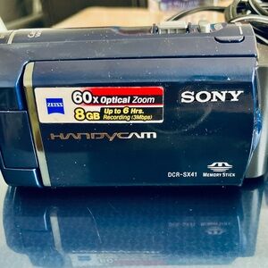 Sony DCR-SX41 Handycam + Charger & Bag - Ready to Record